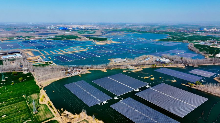 山東微山晶科漁光互補(bǔ)項(xiàng)目(新能源公司供稿) 山東微山晶科漁光互補(bǔ)項(xiàng)目(新能源公司供稿)